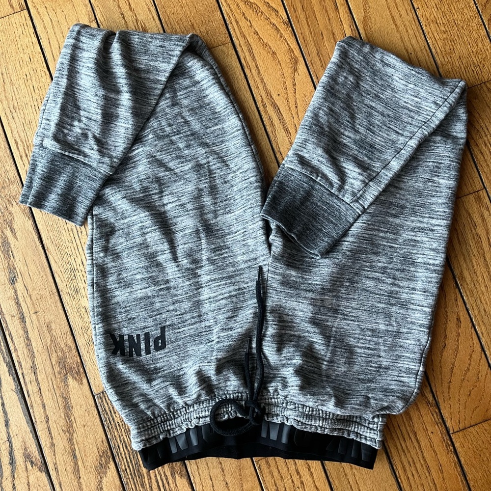 PINK Victoria's Secret Gray Jogger Pants - Picture 2 of 3